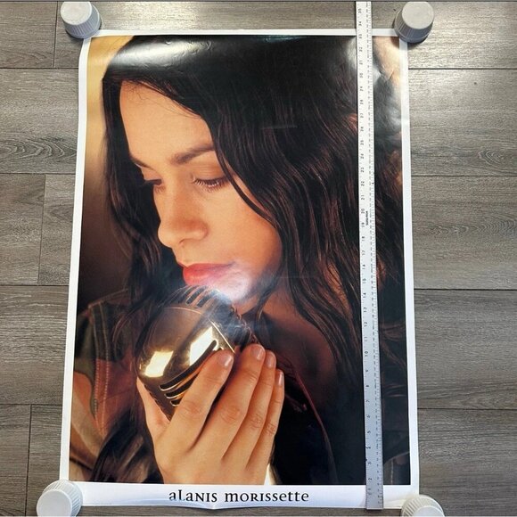 Alanis Morissette Rare Vintage 90s Poster 24X33.5 Alternative Rock POP Rock ICON - Picture 3 of 6